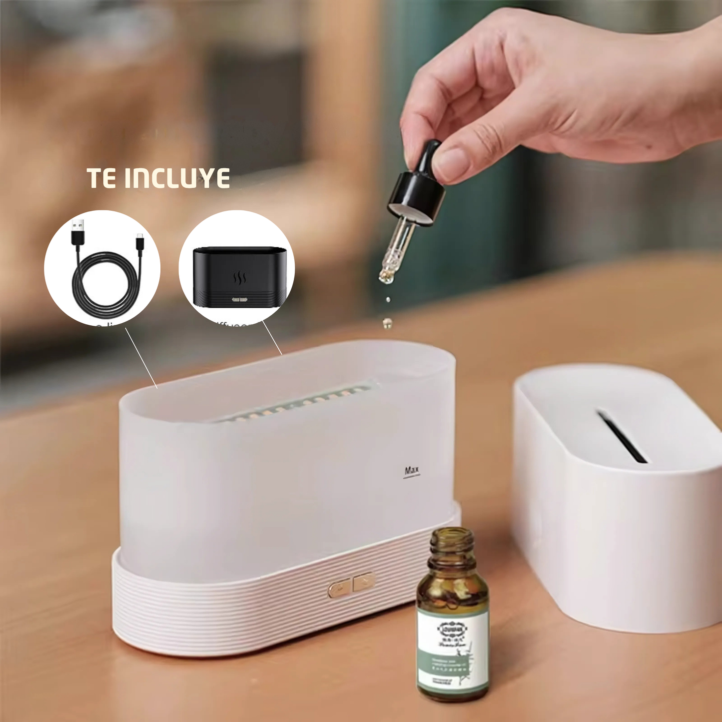 Elevo - Difusor de Aroma con Efecto de Flama