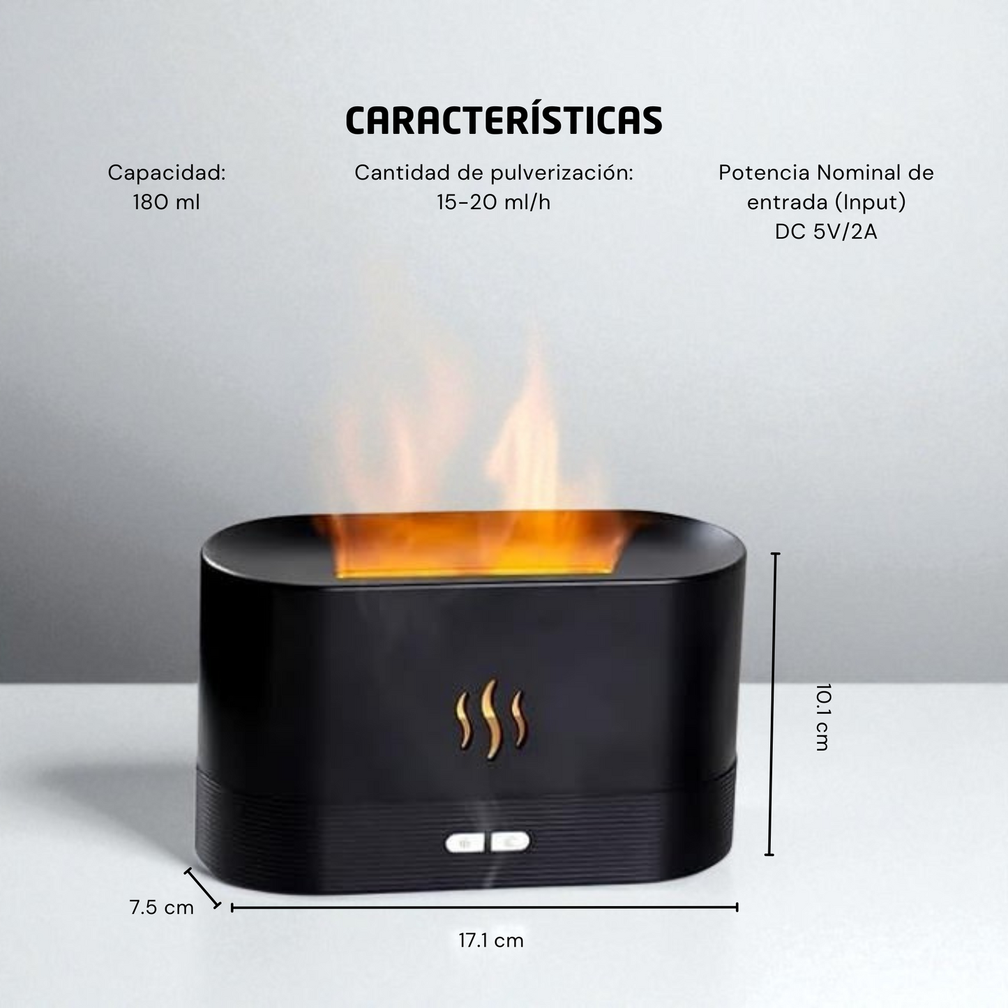 Elevo - Difusor de Aroma con Efecto de Flama
